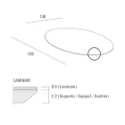 Esstisch mit runder Laminatplatte, hergestellt in Italien – Lingotto Viadurini