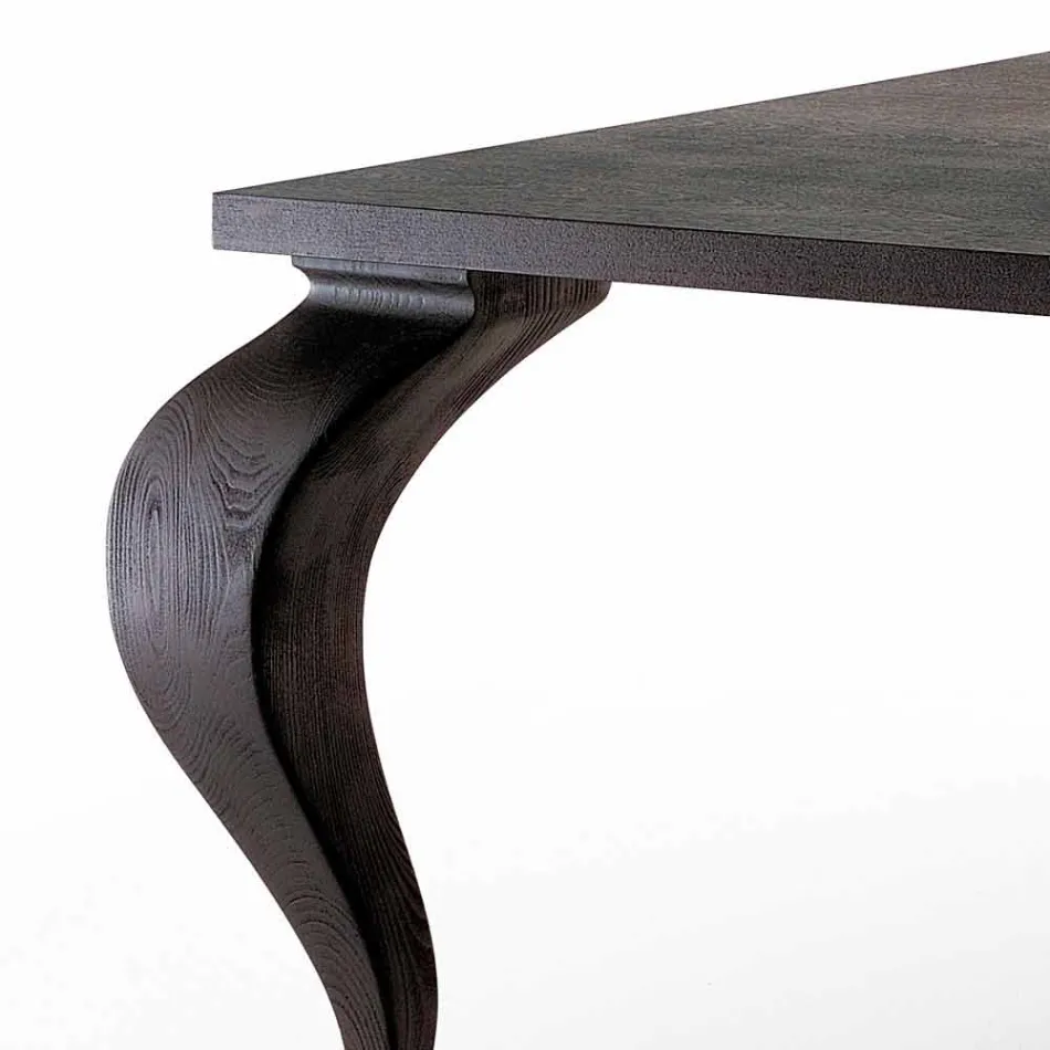 Luxus Design Esstisch aus Massivholz, Made in Italy, Filo Viadurini