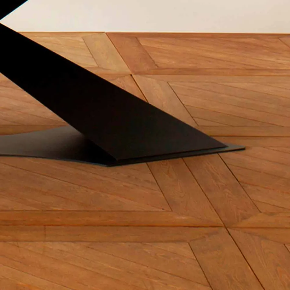 Esstisch im modernen Design mit Elliot-Tischplatte aus italienischer Eiche Viadurini