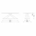 Esstisch im modernen Design mit Elliot-Tischplatte aus italienischer Eiche Viadurini