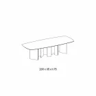 Design Esstisch in Keramik und Rauchglas Basis Made in Italy - Zufällig Viadurini