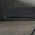 Design Esstisch aus Keramik mit Portoro-Effekt und Mattmetall - Falcon Viadurini