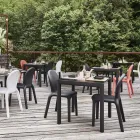 Design-Esstisch aus HPL und farbigem Polyethylen, hergestellt in Italien – Jamala Viadurini