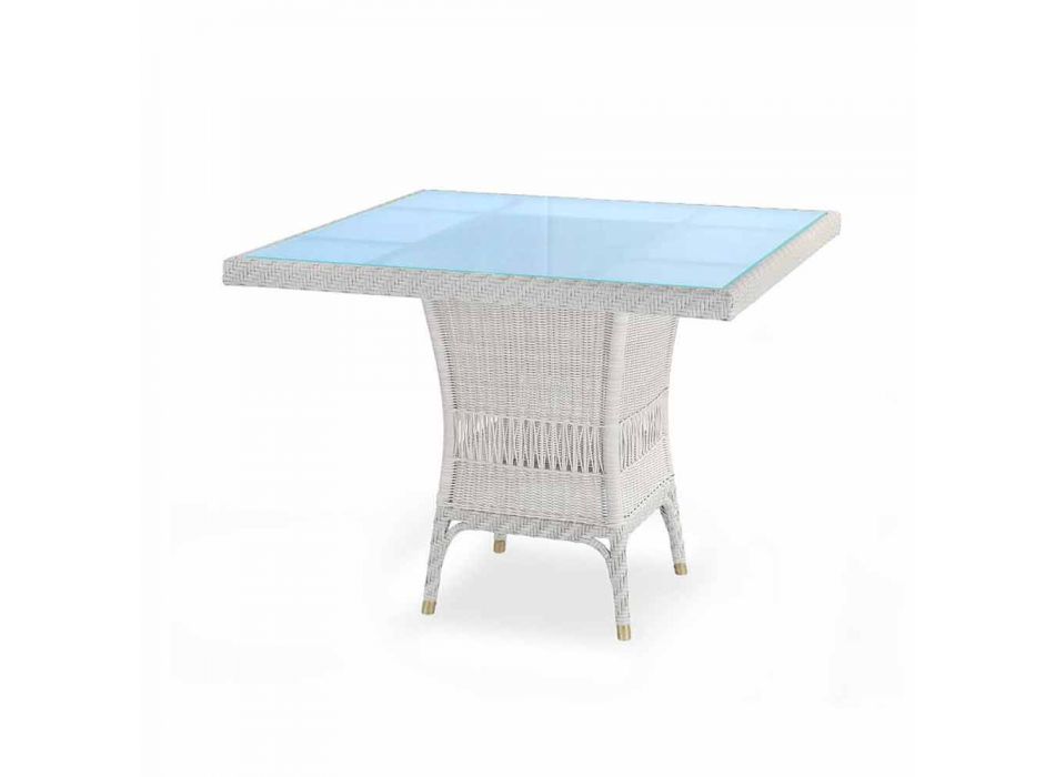 Tabelle Designer Speise Polyethylen handgewebte Tschad Viadurini