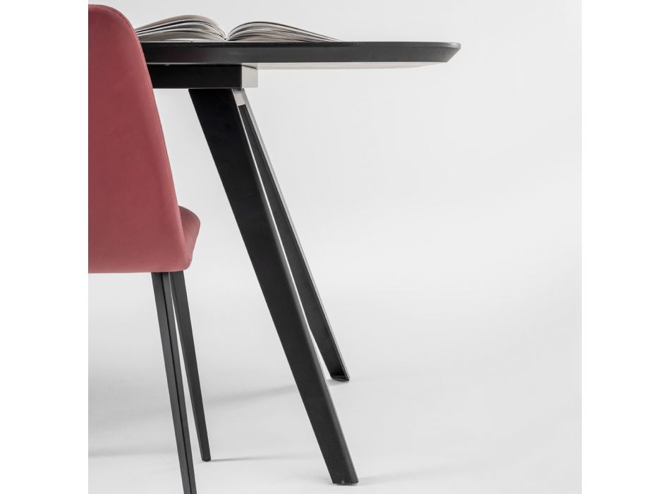 Hochwertiger Esstisch mit Eschenholzplatte, hergestellt in Italien – Ulma Viadurini