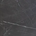 Elliptischer Esstisch aus Stahl und polierter Keramik Florim - Gelsino Viadurini