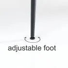 Esstisch aus Stahl mit Mdf-Platte in Eiche - Gherardo Viadurini