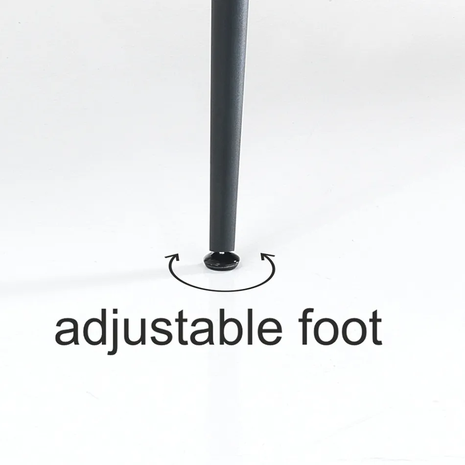 Esstisch aus Stahl mit Mdf-Platte in Eiche - Gherardo Viadurini