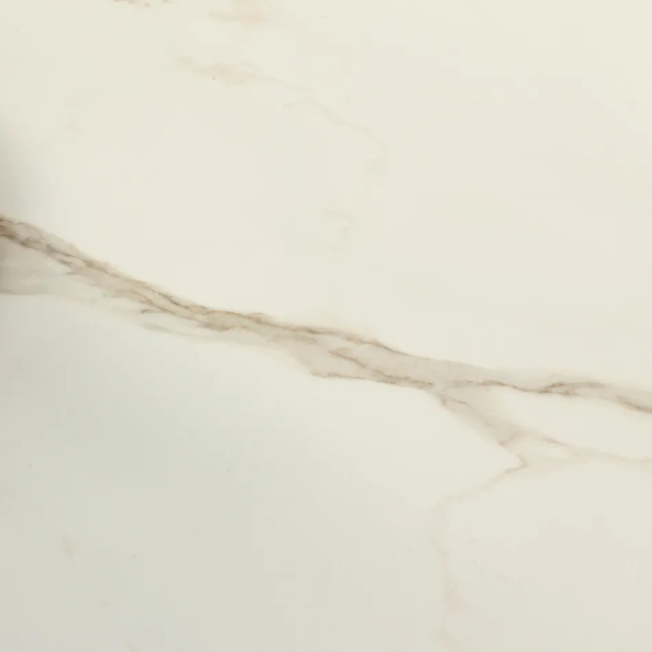 Esstisch aus 3 mm starker Keramik und Metallbasis, hergestellt in Italien – Pfingstrose Viadurini