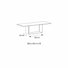 Emperador Keramik und Bronze Metall Esstisch Made in Italy - Dunkelbraun Viadurini