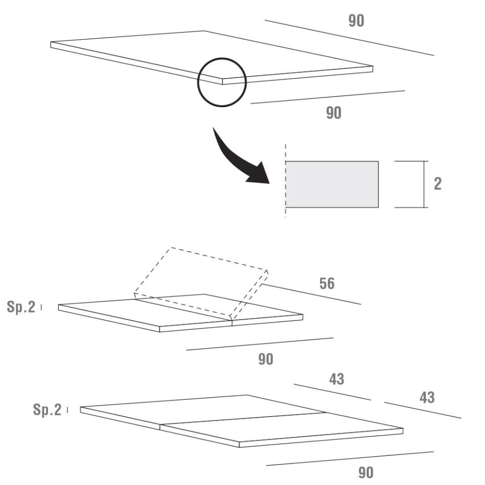 Fenix Esstisch ausziehbar bis 232. Hergestellt in Italien – Bayern Viadurini