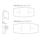 Esstisch aus Feinsteinzeug und Metall Made in Italy - Emilio Viadurini