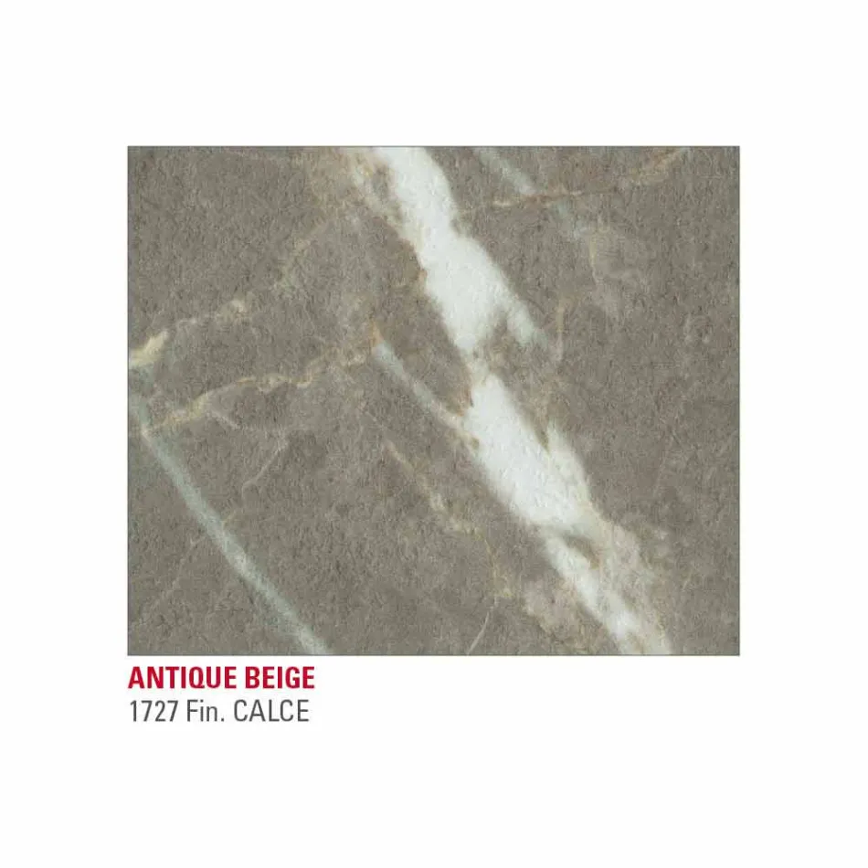 Esstisch in HPL-Marmoroptik und lackiertem Metall Made in Italy - Jupiter Viadurini