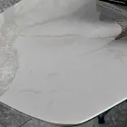 Esstisch aus Hypermarmor und Stahl, hergestellt in Italien, hohe Qualität – Ezzellino Viadurini