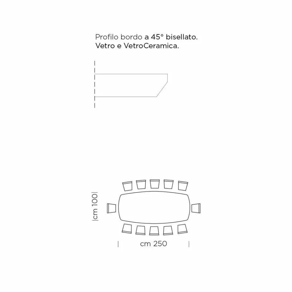 Esstisch aus Hypermarmor und Stahl, hergestellt in Italien, hohe Qualität – Ezzellino Viadurini