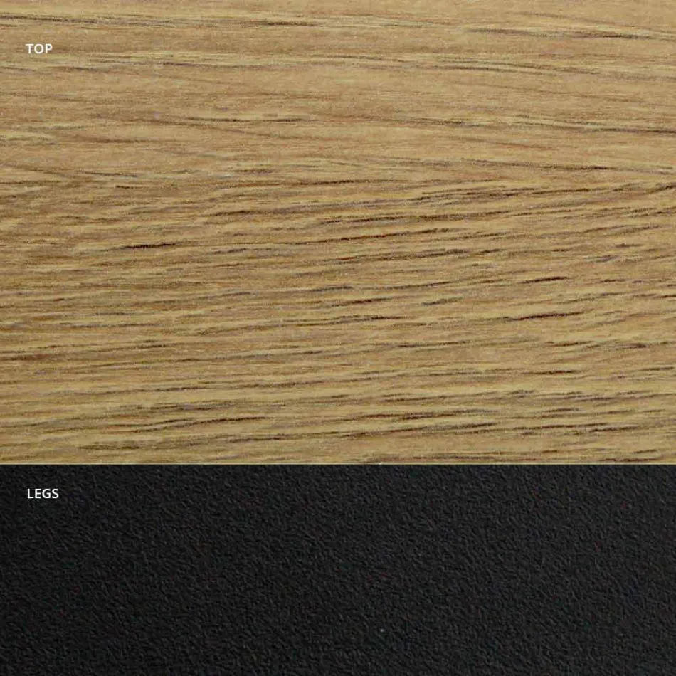 Esstisch aus HPL-Laminat und hochwertigem Made in Italy-Stahl – Dalmatiner Viadurini