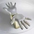 Esstisch aus Holz mit Glasplatte, Made in Italy, Bartolo Viadurini