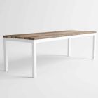 Esstisch aus Holz und Aluminium im modernen Design - Ganges Viadurini
