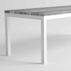 Esstisch aus Holz und Aluminium im modernen Design - Ganges Viadurini