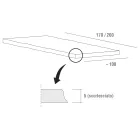 Esstisch aus Holz und Aluminium, hergestellt in Italien, Precious - Lingotto Viadurini