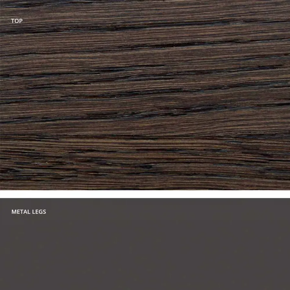 Esstisch aus modernem Massivholz made in Italy, Mitia Viadurini