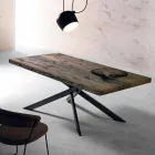 Moderner Esstisch aus Massivholz made in Italy Oncino Viadurini