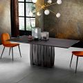 Design-Esstisch aus MDF-Holz made in Italy, Egisto