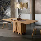 Esstisch aus Holz im MDF-Design, hergestellt in Italien, Egisto Viadurini