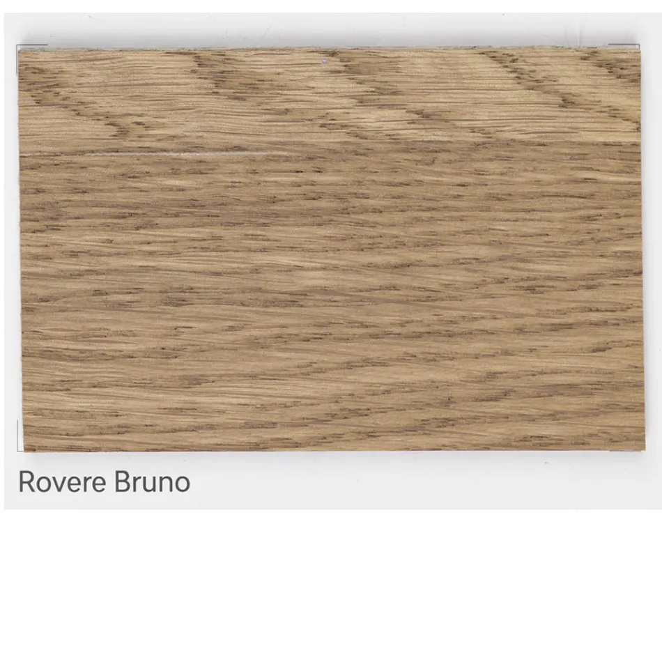 Esstisch aus Eichenholz und eisengrauem Metall Made in Italy - Patty Viadurini