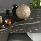 Esstisch aus Metall und Keramikplatte Made in Italy Design - Anaconda Viadurini