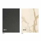 Esstisch aus Metall und Keramikplatte Made in Italy Design - Anaconda Viadurini