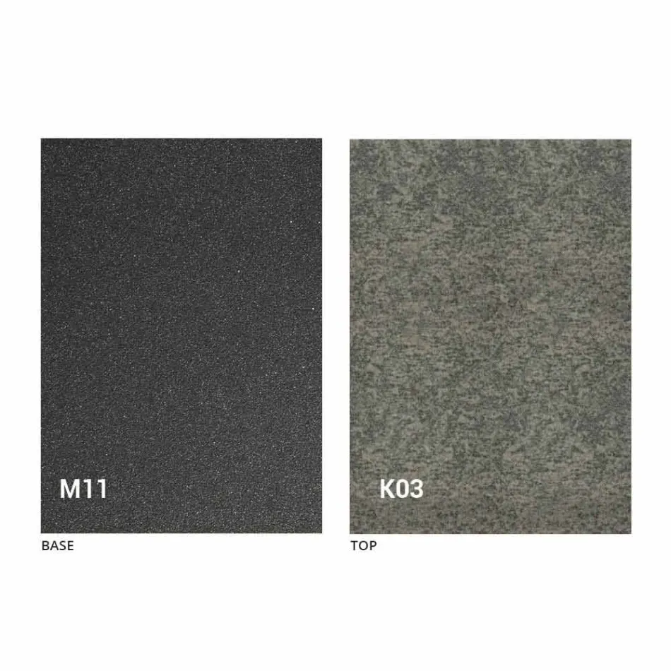 Esstisch aus Metall und Keramikplatte Made in Italy Design - Anaconda Viadurini