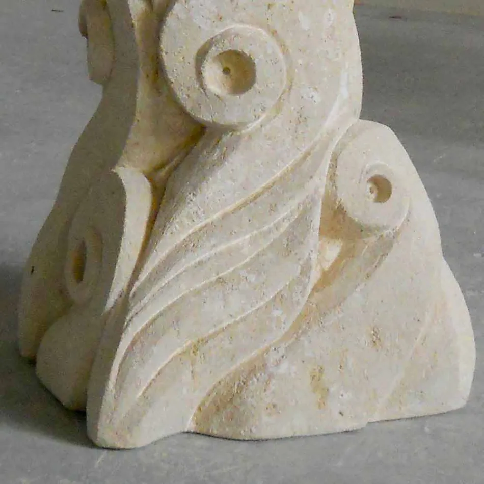 Stein Esstisch mit Glasplatte Design Giasone Viadurini