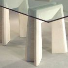 Stein Esstisch und modernes Design Kristall Arianna Viadurini