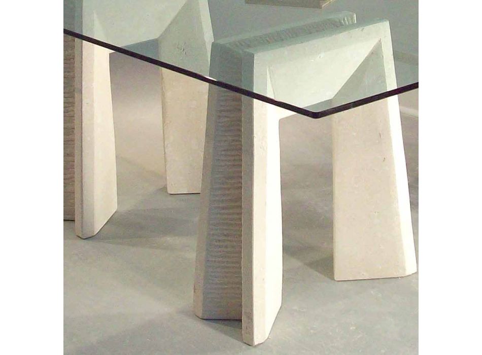 Stein Esstisch und modernes Design Kristall Arianna Viadurini