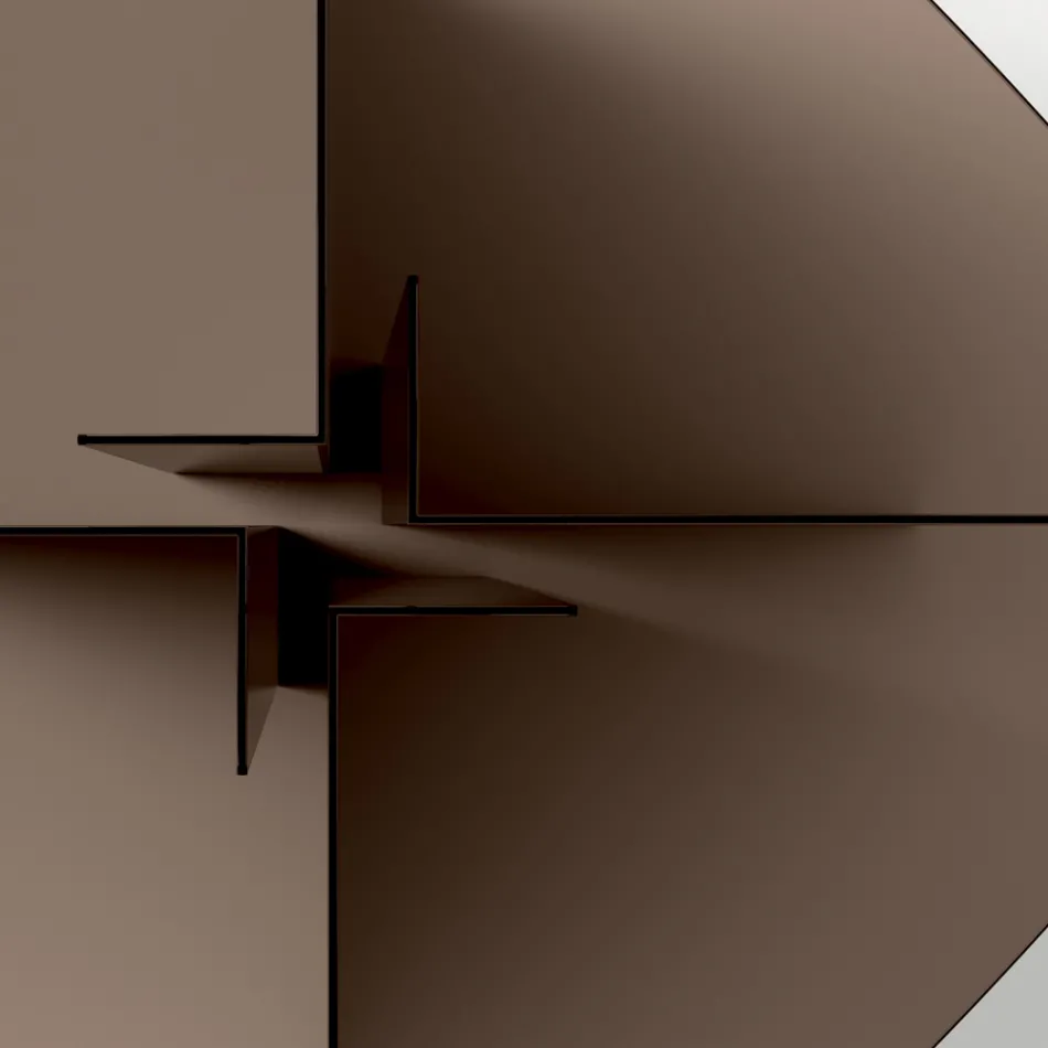 Esstisch aus Glas mit rechteckiger Platte Made in Italy - Charles Viadurini