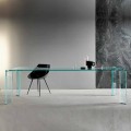 Esstisch aus extra klarem Glas Luxury Design 4 Dimensions - Kuduro