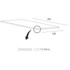 Luxuriöser Esstisch aus gehärtetem Glas und Metall, hergestellt in Italien – Carlino Viadurini