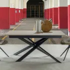 Moderner ausziehbarer Esstisch, Laminatboden - Marliana Viadurini