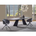 Moderner Esstisch mit Porzellan Steinzeugplatte - Meduno Viadurini