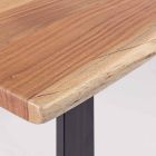 Homemotion Moderner Esstisch mit Akazienholzplatte - Vermont Viadurini