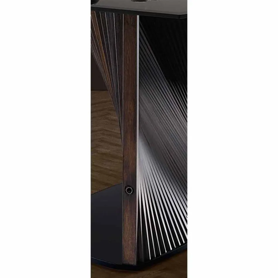 Moderner Esstisch aus Gres und Eschenholz Made in Italy - Croma Viadurini