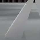 Moderner Esstisch aus Glas und weißem Stahl, hergestellt in Italien – Dalmatiner Viadurini