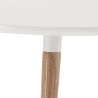Ausziehbarer ovaler Esstisch bis 240 cm in Weiß Mdf - Rodrigo Viadurini
