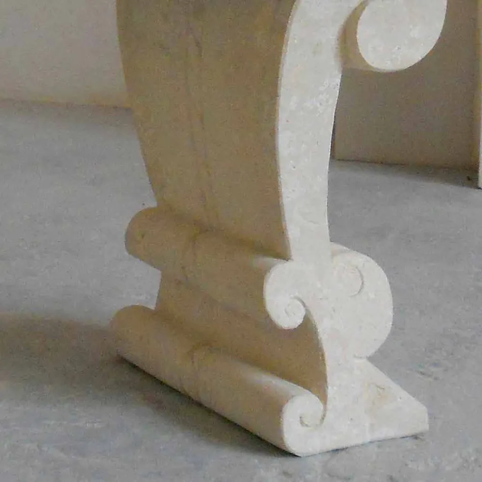 oval Esstisch aus Stein und klassisches Design Kristall Arachne Viadurini