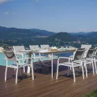 Ausziehbarer Outdoor-Esstisch bis zu 240 cm aus Aluminium - Levanto Viadurini
