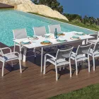 Ausziehbarer Outdoor-Esstisch bis zu 240 cm aus Aluminium - Levanto Viadurini