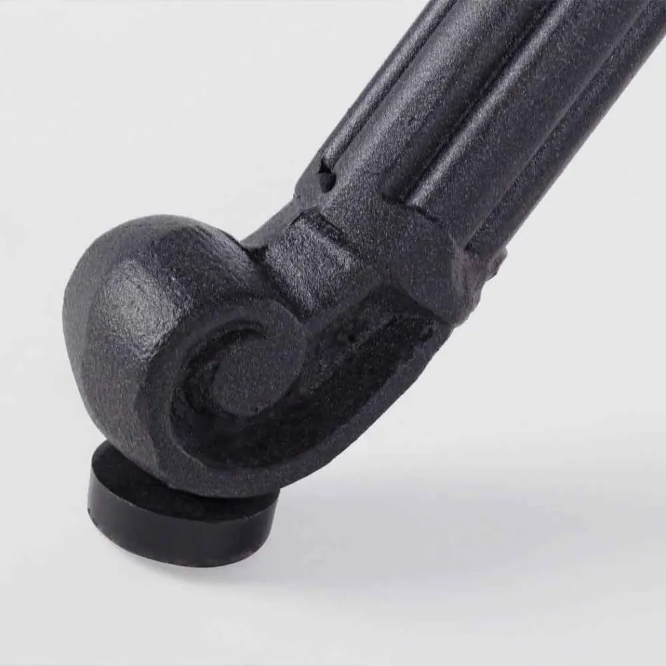 Esstisch im Freien aus weiß oder anthrazit lackiertem Aluminium - schnell Viadurini