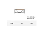 Esstischplatte aus massiver Tischlerplatte Made in Italy - Adelio Viadurini