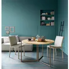 Moderner klappbarer Esstisch aus Holz und Metall Made in Italy - Menelao Viadurini